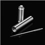 Lot de 2 cure-dents portables + 2 porte-cure-dents portables en métal - Cure-dents multifonction en titane - Étanche - Léger - P