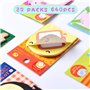 Sumnos - Lot de 32 petits blocs-notes autocollants pour enfants, petits cadeaux pour élèves et anniversaires d'enfants