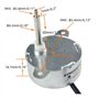 CHANCS arbre longueur 46mm 5 tr/min moteur à engrenages synchrone TYC-40 DC 12V pour Fiber optique Christnas ornement moteur éle
