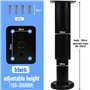 SLTAXAR 2 PCS Pied de Meuble Acier Inoxydable Pied de Meuble Reglable de18-30cm Pieds de Table Acier Pieds de Support pour Meubl