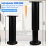 SLTAXAR 2 PCS Pied de Meuble Acier Inoxydable Pied de Meuble Reglable de18-30cm Pieds de Table Acier Pieds de Support pour Meubl