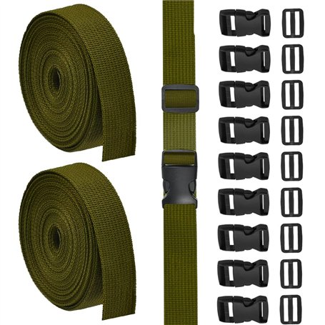SLTAXAR 2 PCS Sangle Nylon 5m*2.5cm