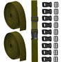 SLTAXAR 2 PCS Sangle Nylon 5m*2.5cm