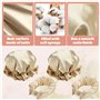 CAREDGO 4 PCS Boucle Sans Chaleur, Rouleau à Cheveux Sans Chaleur Heatless Hair Curlers Cheveux Bouclés Femme Boucles de Nuit Bi