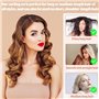 CAREDGO 4 PCS Boucle Sans Chaleur, Rouleau à Cheveux Sans Chaleur Heatless Hair Curlers Cheveux Bouclés Femme Boucles de Nuit Bi