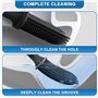 Feelhap Brosse WC Silicone,Brosse de Toilette en Silicone avec Support à Séchage Rapide,Brosse Toilette Silicone Balayette WC en