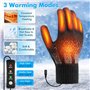 Gants Chauffants électriques Lavable Mitten Chaleur hivernale Gants avec 3 Températures R