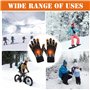 Gants Chauffants USB pour Homme Femme, Gants Chauffants électriques Lavable Mitten Chaleur hivernale Gants avec 3 Températures R
