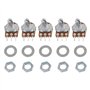 Hseamall 5PCS Potentiomètre Rotatif 10K OHM linéaire Potentiomètre 3 avec écrous et rondelle