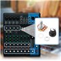 Hseamall 5PCS Potentiomètre Rotatif 10K OHM linéaire Potentiomètre 3 avec écrous et rondelle