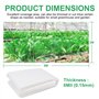 YAMYO Film transparent en polyéthylène pour serre - Extra épais et indéchirable - Pour le jardinage et la serre - 2 x 6 m
