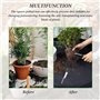 PIMXL Noir Tapis de Rempotage, Tapis de Jardinage Pliable, Ensemble Complet avec Outils pour Succulentes et Gants en Nylon, Tapi