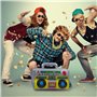 PIMXL 3Pcs Ensemble De Costume Hippie, Déguisement Disco Année 70 80, Accessoires De Costume Hippie avec Perruque Afro Funky, Ac