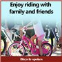 KUBDPQOR 396 Pièces Perles Décoration Vélo, Rayons De Roue De Vélo Perles, Roue De Vélo Perles, Perles Rayon Bicyclette pour Enf