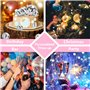 TICKLELY Boule de Décoration - Accessoire Disco pour Gâteau, Boule de Facettes de Disco, Idéale pour les Fêtes et Les Anniversai
