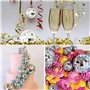 TICKLELY Boule de Décoration - Accessoire Disco pour Gâteau, Boule de Facettes de Disco, Idéale pour les Fêtes et Les Anniversai
