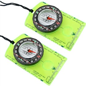 Eowppue Paquet de 2 Boussole de Navigation Compacte et Multifonctionnelle
