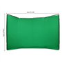 Toile de Fond écran Vert 4m x 2.4m pour la Photographie, Toile de Fond écran Vert Chromakey Portable avec Support Système de Sup