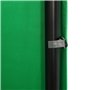 Toile de Fond écran Vert 4m x 2.4m pour la Photographie, Toile de Fond écran Vert Chromakey Portable avec Support Système de Sup