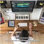 summina Pad MIDI Contrôleur MIDI Contrôleur de pad MIDI USB WORLDE Contrôleur MIDI Beat Maker Machine 6 boutons assignables Répé