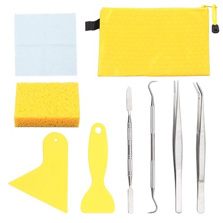 SPEEDWOX Lot de 9 outils et fournitures pour mosaïque pour débutants 2 racleurs 2 pinces 1 crochet à double extrémité 1 spatule