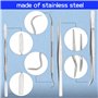 SPEEDWOX Lot de 9 outils et fournitures pour mosaïque pour débutants 2 racleurs 2 pinces 1 crochet à double extrémité 1 spatule 
