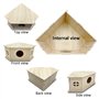 Eyksta Maison Hamster Jouet Hamster Accessoire Habitats pour Petits Animaux pour Hamster Nains Gerbille 20 * 20 * 11.1cm