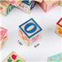 jacootoys 36 PCS Blocs de Bois ABC Jeux de Construction Très Grand Lettres et numéros de l'alphabet Jouets Éducatifs pour Enfant