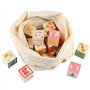 jacootoys 36 PCS Blocs de Bois ABC Jeux de Construction Très Grand Lettres et numéros de l'alphabet Jouets Éducatifs pour Enfant