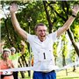 1 à 100 bavoirs de course Kyzistn - Grands chiffres avec broches de sécurité pour les événements marathon et course - Tyvek rési