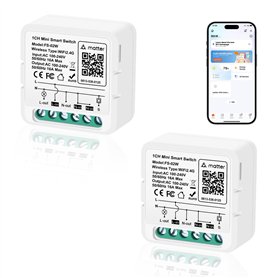 Lot de 2 interrupteurs de lumière intelligents Alexa - 2