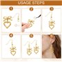 300 Pièces Crochet Boucles d'Oreilles, Crochets de Fil d'oreille, Crochet Attache Boucles D'oreilles, Crochet Boucles D'Oreilles