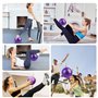 TDUNSYA Pilates Ballon de Gymnastique, Ballon Pilates 25 cm, Ballon Fitness, Ballon Gym, Anti-Éclatement Fitness Balles, avec Pa