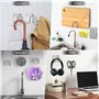 TDUNSYA 6 Pièces Porte Eponge Evier Cuisine, Porte Eponge Evier Auto Adhesif, INOX, Support Eponge INOX, Support Eponge Evier Cu