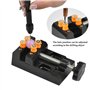 DODUOS 37 Pièces Ensemble de Perceuse à Main Mini Perceuse à Main de Precision Aluminum Mandrin sans Clé Foret Fraise Twist Fore