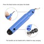 DODUOS Ensemble d'outils d'ébavurage à poignée en métal avec 10 lames de rechange Lame rotative à 360 ° pour imprimantes 3D Méta