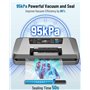 Machine Sous Vide Alimentaire Professionnelle 95 kPa, 12 en 1 Sous Videuse Alimentaire avec Rangement pour Sacs, Coupe-sac Intég