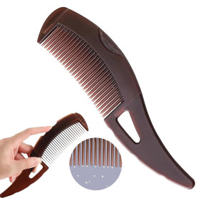 Peigne à cheveux à dents creuses pour massage du cuir chevelu / rafraîchissement et élimination des pellicules/de la saleté
