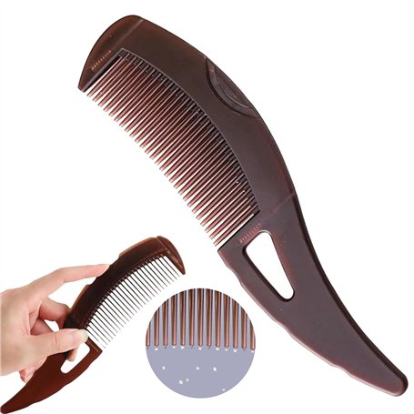 Peigne à cheveux à dents creuses pour massage du cuir chevelu / rafraîchissement et élimination des pellicules/de la saleté