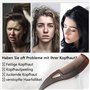 Peigne à cheveux à dents creuses pour massage du cuir chevelu / rafraîchissement et élimination des pellicules/de la saleté, poi