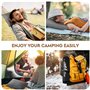 PEUJEW Oreiller de voyage compressible en mousse à mémoire de forme, petit oreiller essentiel de voyage, housse respirante, avec