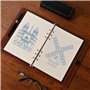 YOYEAH Papier A5 rechargeable ligné sans bordure, 135 feuilles, perforateur 6 trous DIN A5, papier A5, inserts de recharge pour 