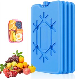 Bangbobi Packs de Glace pour Sacs isothermes - 4 pièces de 200 ML chacune - Éléments de Refroidissement réutilisables Ultra-Minc