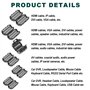 YOYEAH Lot de 40 noyaux de ferrite pour câbles - Filtre en ferrite pliable avec 6 tailles différentes - Anneau de noyau de ferri