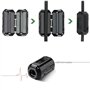 YOYEAH Lot de 40 noyaux de ferrite pour câbles - Filtre en ferrite pliable avec 6 tailles différentes - Anneau de noyau de ferri