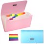 Boîte à fiches Bangbobi A6 - porte-documents avec 13 pochettes