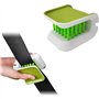Xzyden Suvnie Brosse de nettoyage pour ceinture de sécurité de voiture - Outil de lavage double face en forme de U - Multifoncti