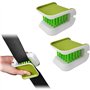 Xzyden Suvnie Brosse de nettoyage pour ceinture de sécurité de voiture - Outil de lavage double face en forme de U - Multifoncti
