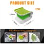 Xzyden Suvnie Brosse de nettoyage pour ceinture de sécurité de voiture - Outil de lavage double face en forme de U - Multifoncti