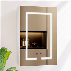 AxisFurn Armoire de Toilette avec éclairage LED